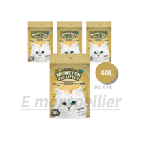 푸르미 고양이 몬스터 캣리터 1.5mm 극세사 두부모래 고급형, 40L, 2개, 무향/오리지널