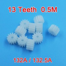 타이밍벨트 132A / 0.5M 기어 2mm 타이트 13 Teeth POM 플라스틱 모터 부품 장난감 액세서리 10 개/몫, 01 13 치아_01 2.5mm Tight, 01 13 치아_01 2.5mm Tight