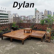 Dylan 평상만들기 조립식 평상마루 야외용 야외, 길이 120x너비 80x높이 54cm의 플랫폼 1