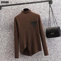 겨울 감령 날씬해 보이는 레깅스 상의 빅사이즈 여성의류 배 커버 통통 동생 니트