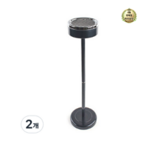 라이브잇 야외재떨이통 스텐휴지통 실외재떨이, 8개, 블랙