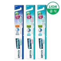 라이온 시스테마 음파진동 레귤러 칫솔 리필 2입 x 3개, 제품선택:2.리필2입 콤팩트 색상랜덤 x 3개