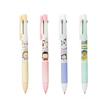 제노 앵그리 리틀걸 3색 볼펜 유성펜 0.38mm 0.5mm 1자루, 0.5mm/랜덤