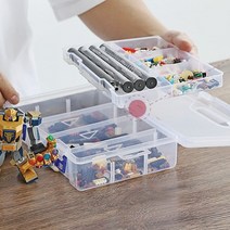 볼트너트 단추 레고블럭 장난감 사무용품 낚시용품 찌 머리끈 네일파츠 칸막이 투명정리함 소중형, 중형