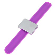 바늘쿠션 핀쿠션 자석 바늘 흡인기 실리콘 팔찌 10 색 바느질 핀 DIY 용품 만들기, 09 Puple