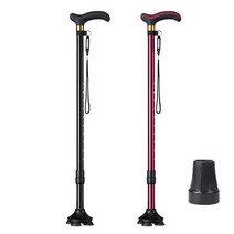 헬스발란스 초경량합금 어르신 노인지팡이, 와인, 1개