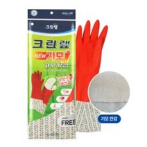 크린랲 기모 고무장갑 NEW (size free) X 3개, 단품
