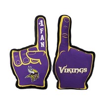Pets First NFL Minnesota Vikings #1 개와 고양이용 팬 장난감. 내부 찍찍이가 있는 최고의 터프 PET 장난감 팀 컬러 단일 사이즈(MIN-3277)