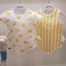 아가방 23 여름 베이비페어! 한가격에 1+1 화면그대로 두개가 한세트 바디슈트 구멍뿅바람쑝 태열있는 체온높은 베이비 쿨시원 바디수트! 반소매 민소매 우주복 롬퍼