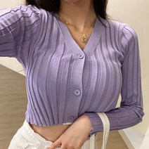 스키니어 골지 긴팔 크롭 가디건 sz88104