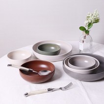 포르투갈 메사 우노 미니멀 도자기볼 대접 볼접시 3종, 볼 중 16cm 1p, 초콜렛