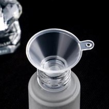 공병깔때기 플라스틱깔때기 일회용 일회용품깔때기 소분용깔때기 화장품소분, 투명, 1개
