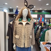 베네통 배색퀄팅후드점퍼(BAJP91161)