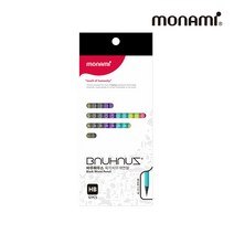 모나미 바우하우스육각지우개연필 HB B 2B, 바우하우스육각지우개연필_12개세트_HB