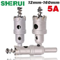 초경 스텐 홀커터 홀쏘 15-50mm 12-270mm 5A 카바이드 팁 TCT 드릴 비트 구멍 톱 12-160mm 세트 스테인레스 스틸 금속 합금 드릴링을 위한 커터 1 피스, 96 160mm