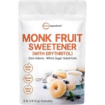마이크로 몽크 프루트 스위트너 에리스리톨 그래뉼 4lb Micro Ingredients