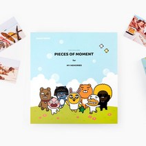 카카오프렌즈 접착식 링바인더 포토앨범, 혼합 색상, 30매