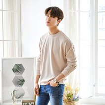 [게리오] [NIN.05] 엠보골지 데일리 6컬러 맨투맨 티셔츠