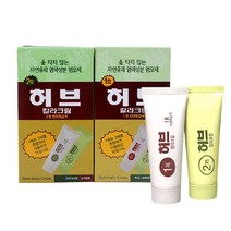 2개 동성제약 염색약 허브 칼라크림 새치염색 셀프염색 바르는염색약, 2호연한흑갈색