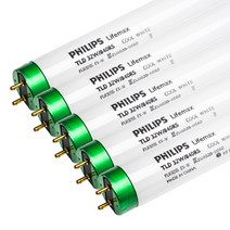 필립스 직관형광램프 32W 840 백색 TLD 32W 840RS FLR32SS 5개묶음