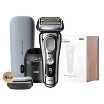 브라운 시리즈9 PRO 전기면도기 올인원패키지 세척스테이션 + 파워케이스 + 프로케어헤드, 9466cc 크롬, 기본