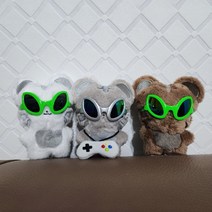 10cm 인형 소품 인형용 선글라스 외계인 아이돌 3색, 실버, 실버