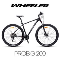 [완전조립/무료배송] 휠러 프로빅200 29인치 시마노 20단 MTB, 19인치, 블랙/레드