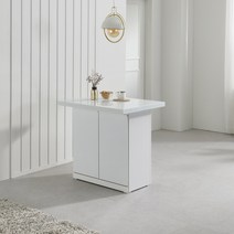 인조대리석 클로이 아일랜드식탁 홈바 테이블 H 선택형, H1000홈바, 화이트