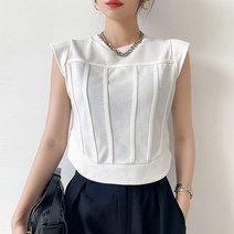 메이킹유 민소매 라운드넥 무지 니트티 여름 2209슈리티