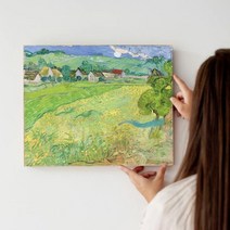 고흐 해바라기 풍경 17종 풍수지리 디아섹 명화액자 05 고흐-라크로의 추수 대형 60x75cm