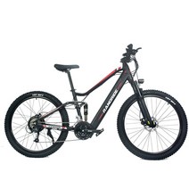 배달 mtb 접이식 2022 새로운 전기 자전거 1000W 48V 산악 성인 27.5 Ebike 리튬 배터리 풀 서스펜션, 03 Black, 01 13.6AH