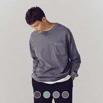 [지오다노] 022914 가먼트 다이 크루넥 긴팔 티셔츠