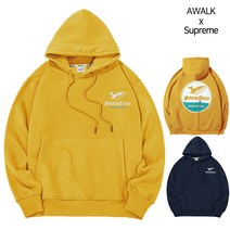 슈프림 남녀공용 쭈리면 오버핏 후드티 파라디소