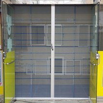 DG몰 양문형 현관 자동롤방충망 고급(매립)형 2200x2300 현관방충문 아파트 대형출입문 모기장 방충망셀프교체, 1개