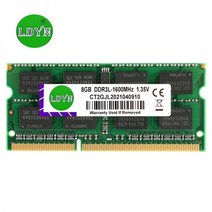 8GB 4GB 2GB 1GB PC2 PC3L DDR2 DDR3 667 800Mhz 1333hz 1600Mhz 5300S 6400 10600 노트북 메모리 RAM, 8GB DDR3L 1600 x1개