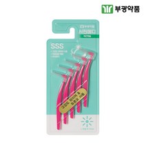 부광약품 시린메디 치간칫솔 치실 치간요지 치아교정 가공의치 틀니 L자형 0.7mm 5Px5개 일반칫솔 치간칫솔 sss, 1개x5p 5개