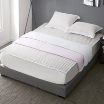 [루마인홈] 순 면 리플 패드 침대 이불 스프레드 - 킹 사이즈, 베이지