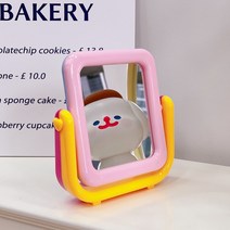 면도경 붙이는 거울 면도 욕실 부착 식 탁상 화장실 샤워 ins 사랑스러운 여자 화장 스타일 화장품 여자 침실 데스크탑 장 espejos, s1, 14.4x13.7cm