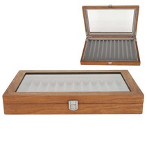자개 보석함 원목 주얼리 빈티지 Wooden Fountain Pen Display Case Organizer Walnut Wood Storage Gift Box for 12 Pen