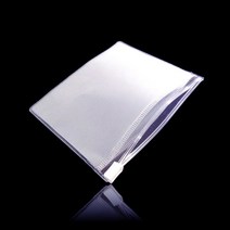 두꺼운 PVC 지퍼백 지퍼팩 파우치 24cmX15cm 100매, 반투명_두께0.2mm, 반투명_두께0.2mm