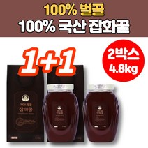 100% 국산 벌꿀 잡화꿀 잡화청 잡꿀 코스트코 꿀 설 명절 인사 부모님 시댁 은사님 거래처 선물용, 2박스
