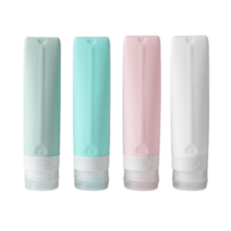 아마트 새지않는 캠핑 여행용 실리콘 샴푸용기 공병, 1세트, 80ml 4가지 혼합색상