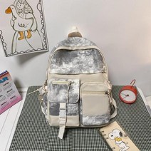 일본 하라주쿠 스타일 패션 배낭 타이다이 캔버스 캐주얼 학교 배낭 대용량 방수 여행 가방 학생 책가방