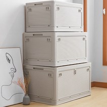 접이식 우드상판 캠핑 폴딩박스 143L 리빙 박스, 코로로 우드커버 리빙박스 (143L 베이지)