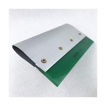 fererde 스크린 인쇄용 알루미늄 고무 손잡이 스퀴지 인쇄 블레이드 홀더 75 스퀘어 엣지 25.4cm10인치 그린 컬러 경도, 단일옵션