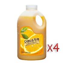 흥국 에프엔비 오렌지 농축액 1.5L 4개세트, 일반박스