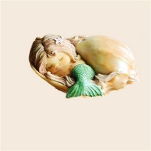 인어 빈티지 동상. 귀여운 스피릿 취미용. 방 미국 가정 책상, 06 4