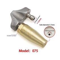 하수도 고압 세척기 하수구 분사 터보 노즐 키트 드레인 루트 레인저, [10] Orifice Dia 1.70mm, 10 Orifice Dia 1.70mm
