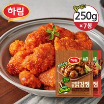 [하림] [냉동] 매콤/간장 닭강정 250gx7개 / 옵션 택1, 선택:매콤7개