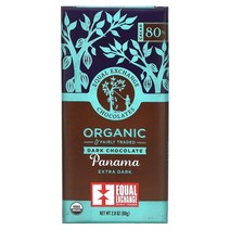 Equal Exchange 유기농 다크 초콜릿 파나마 엑스트라 다크 카카오 80% 80g(2.8oz) 2팩